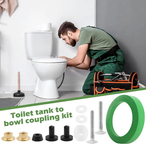 3 Inch Toilet Tank To Bowl Gasket Kit For American Standard Toilets Includes Gasket Bolts And Other Essential Parts For Leak Proof Flush Valve Openings.