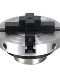 4 Inch Wood Lathe Chuck With 4 Jaws Self Centering For Woodturning, Steel Construction With 1 x 8TPI Thread, top view