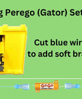 Voltage Display Kit For Kids Ride On Cars, Easy Low Voltage Protection And Soft Brake Upgrade, Peg Perego setup diagram