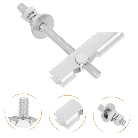Close-up of 12 Pack Heavy Duty Toggle Bolts And Wedge Anchors For Hollow Walls Drywall Fasteners Kit M8x72mm Multimaterial Compatible