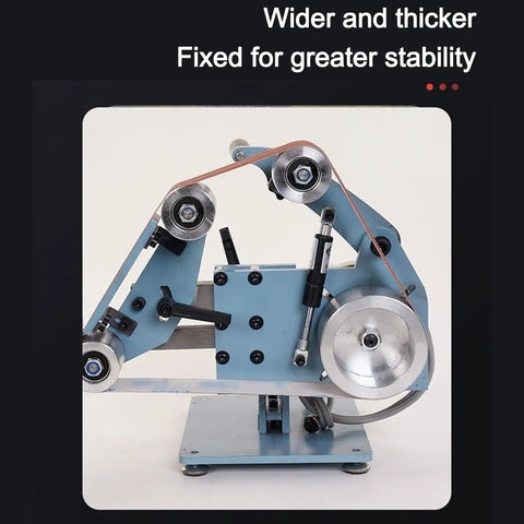 Heavy Duty Electric Belt Sander And Bench Polishing Grinder, Broad 915 By 50 Mm Sanding Belt with sturdy frame design.