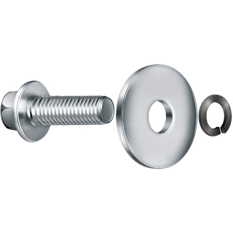 3/4-inch go-kart clutch bolt kit with metal bolt, large central-hole washer, and lock washer for minibikes and karts