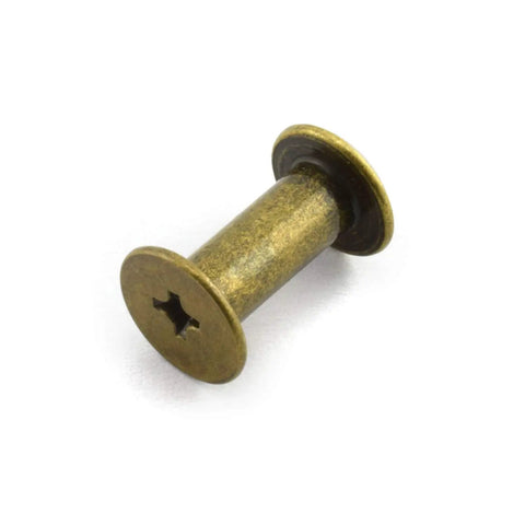 No Sweat Chicago Screws Featuring Phillips Drive Binding Rivets Copper Plated Carbon Steel Fasteners For Leathercraft And Diy Bookbinding Jobs Built Like Iron 5X10Mm Bronze Hardware 50 Pack - bronze 5mm x 10mm binding screw
