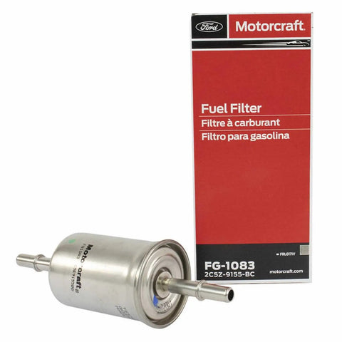 FG-1083 Fuel Pump Filter Assembly For Ford Vehicles shown with packaging.