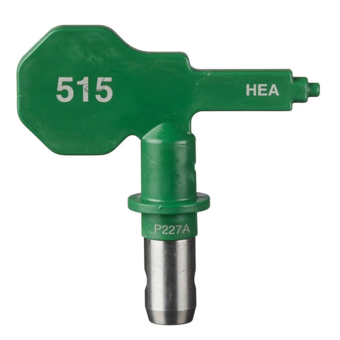 High Efficiency Airless 515 Reversible Spray Tip For Solid Stain Paint And Primer, 10 To 12 Inch Spray Pattern, green tip