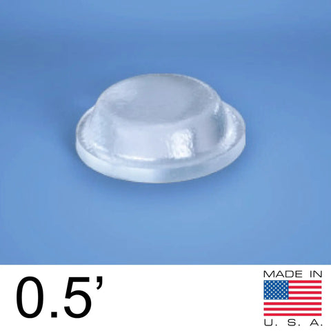 Clear 100 Pack Cabinet Door Bumpers With Adhesive Pads Half Inch Diameter for Cabinets Drawers Glass Tops and Small Furniture
