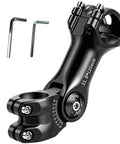 Adjustable Bike Stem 31.8mm Clamp With 100mm Or 120mm Length And 60 Degree Riser, shown with included allen keys