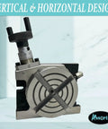3 Inch Mini Rotary Table For Milling And Indexing Horizontal And Vertical Setup With 4 Slot Base Precision ART Series