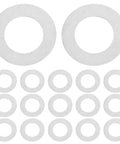 Stainless Steel Ultrathin Flat Washers Kit For Door Knobs And Spindles 100 Pieces Metal Washers For Furniture Maintenance And Door Hardware Repair DIY Quick Fix Universal Fit And Broad Compatibility, assorted sizes