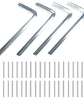 Spring Hinge Tension Pin Replacement Kit With 41 Stainless Steel Shelf Pins And 4 Hex Wrenches for DIY Friendly Self Closing Door Hinges