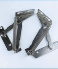80 Degree Bench Seat Hinge Pair Heavy Duty Steel Cabinet Door Hardware For Toy Box Chest Lid Support And Folding Furniture