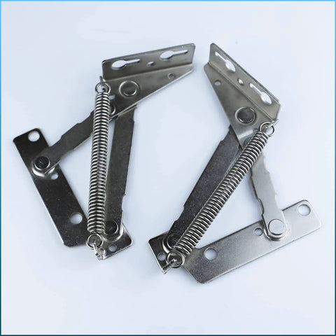 80 Degree Bench Seat Hinge Pair Heavy Duty Steel Cabinet Door Hardware For Toy Box Chest Lid Support And Folding Furniture