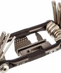 Ride Ready Mini Bike Tools Multi 19 Tool With Case For On The Go Bike Fixes Pro Grade Compact Bicycle Repair Kit shown open