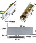 Heavy Duty Pivot Floor Spring Hinge With Hydraulic Door Closer For Zero Drama Install and detailed dimensions for easy fitting.