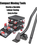 Heavy Duty Furniture Movers With 360 Degree Rotating Wheels Lifter Dolly For Sofa Refrigerator Cabinet And More 440 Lbs Capacity