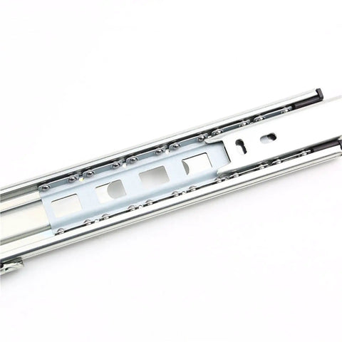 Heavy Duty Industrial Drawer Slides Two Pack Three Section Self Locking Bearing Cabinet Rails Thickened Drawer Guides for 51 Wide 800mm 32 Inch Cabinets