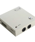 4 Channel 12V DC Power Supply Box With Individually Fused Ports Delivering 5 Amps Per Channel For CCTV, LED And All 12V DC Devices