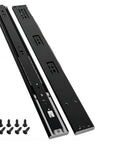 Push To Open 45mm Drawer Slides With Quiet Glide Three-Section Rail, Soft Rebound And Smooth Opening, Ten Inch Length, 25 Cm, No Jam