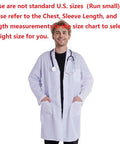 Unisex White Lab Coat Halloween Costume For Scientists And Doctors Long Sleeve Doctor Style Coat Adult Nurse And Student Look