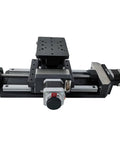 XZ Two Axis Motorized Electric Linear Stage Featuring 400 Mm Stroke And 60 Mm Vertical Lift For Dead Zero Play Benchtop Automation top view with mounting plate
