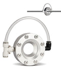 Heavy Duty 360 Degree Aluminum Alloy Ring Air Knife Blower For High Speed Industrial Pipe And Cable Drying With Powerful Even Airflow And Low Consumption Ideal For Surface Processing Equipment 51mm Model showing compact aluminum ring design.