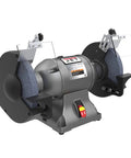Badass 10 Inch Industrial Bench Grinder Featuring A Hella Powerful Motor Spinning At 1800 RPM For Metal Work and Polishing with wire brush attachment.