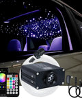 Twinkle Fiber Optic Starlight Headliner Kit With 650 Fibers 13.1ft 4m Length 0.03in Optical Fiber RGBW Music Activated Ceiling Lights