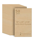 Image of 3 Mm Baltic Birch Plywood Sheets One Eighth By Twelve By Twenty Inches Pack Of 50 B BB Grade Craft Wood