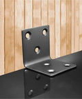 Single bracket from 50 Pack Straight Steel Shelf Brackets For DIY Fixes And Mending Flat Mounting Plates Corner And Support Brackets