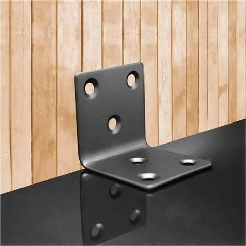 Single bracket from 50 Pack Straight Steel Shelf Brackets For DIY Fixes And Mending Flat Mounting Plates Corner And Support Brackets