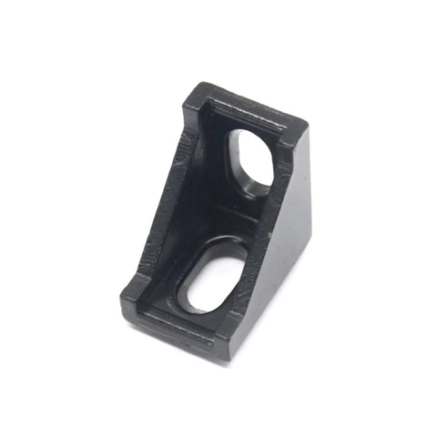 20 Piece 2020 Series Aluminum Corner Brackets Set With M5 Screws Nuts And Allen Key 2 Hole Right Angle Brackets Black Finish For 6mm Slot Aluminum Extrusion Heavy Duty 28x28x20mm Hardware Kit, black aluminum bracket
