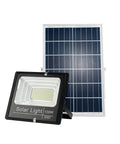 Solar Light Outdoor Garden Flood Light 150W 200W 300W Led Super Bright, 100W with solar panel and aluminum frame.