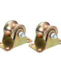 2 Pcs U Groove Pulley Wheel Casters 1 Inch Groove U Type For Sliding Gates Industrial Machinery And Wire Rope Rails 330 Lbs Load Capacity