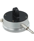 Magnetic Base Stand With Fine Adjustment For Dial Indicator, Built Tough With 60Kg Holding Power, V Groove For Cylindrical Surfaces, 0 To 10mm Gauge Range, Metal Inspection Tool For Precise Measurements, shown with dial stem holder
