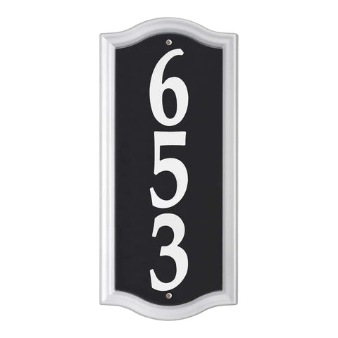 Reflective Address Numbers Sign With High Visibility Panels Weather Resistant Easy Mount For Front Porch Or Mailbox Post Boost Your Curb Appeal And Help Visitors Find Your Home At Night showing numbers 653