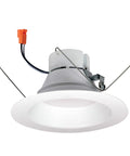 Onyx LED Baffle Retrofit Trim For 5 To 6 Inch Recessed Housings White Finish, 3000K warm white, die cast aluminum design