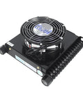 Heavy Duty Hydraulic Radiator Oil Cooler With Air Cooling Plate And Pin Heat Exchanger For Industrial Systems, 1.35kW Cooling Capacity