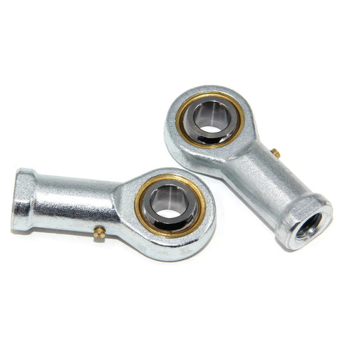One Half Inch Bore Rod End Bearings PHSB8 Pre Lubricated With Jam Nuts One Half Twenty Female Thread Right Hand Four Pack For Linkages And Steering Projects Heavy Duty Construction, two metal rod ends