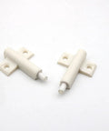 White ABS plastic 10 Pack Cabinet Door Stop Dampers Soft Close Quiet Closers For Kitchen And Bathroom Cabinets Drawers No Slam And Noise