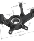 Close-up of a steering spindle from Beefy CV Axle Shaft Assembly and Drive Shaft Gear Box Differential and Steering Spindle Knuckle Kit