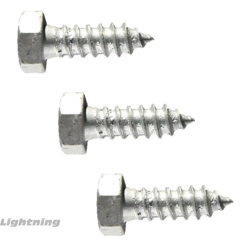 Heavy Duty Hot Dipped Galvanized Lag Bolts And Premium A307 Alloy Steel Construction Screws, 1/2 Inch By 2 Inch, Hella Tough Contractor Grade Hardware Bulk Pack Fifty Two Pieces