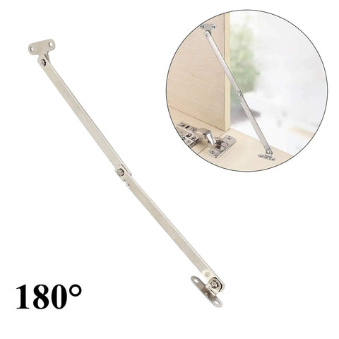 4 Pcs Stainless Steel Folding 180 Degree Lid Support Hinges Lid Stay For Furniture Cabinets Cupboards And Doors Durable Anti Rust