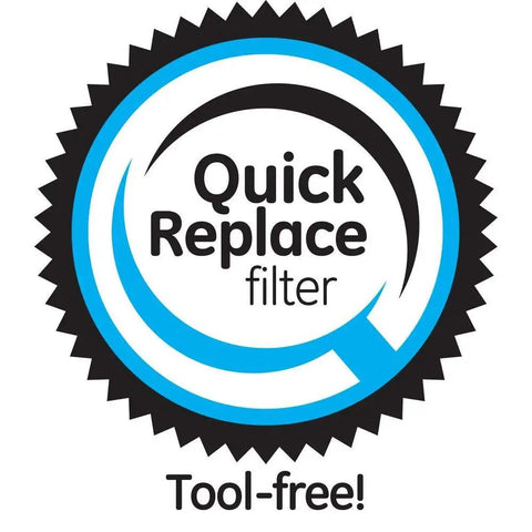 Quick replace filter logo for under sink reverse osmosis water filter for home use with triple filtration reduces lead arsenic sediment rust and other impurities includes one membrane easy replacement fits multiple PXRQ PNRQ RO systems.