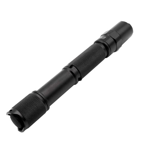 Black Archer 2A V3 LED Flashlight With Dual Switches Beefy 500 Lumens AA Powered IPX8 Waterproof for hiking and emergencies