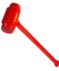 Red Dead Blow Sledge Hammer 30 Inch 10.5 Lb Heavy Duty Polyurethane Head With Steel Shot Fill Reinforced Steel Handle USA Made Non Marring Surface.