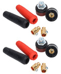 Heavy Duty Welding Cable Panel Connector Kit 12 Piece Set With Socket Plugs And Adapters Wire Outlet Connectors for quick secure welds