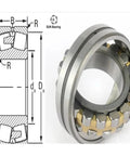 Heavy Duty Self Aligning Spherical Roller Bearing Featuring Rock Solid 160 mm Bore Design with detailed diagram view.
