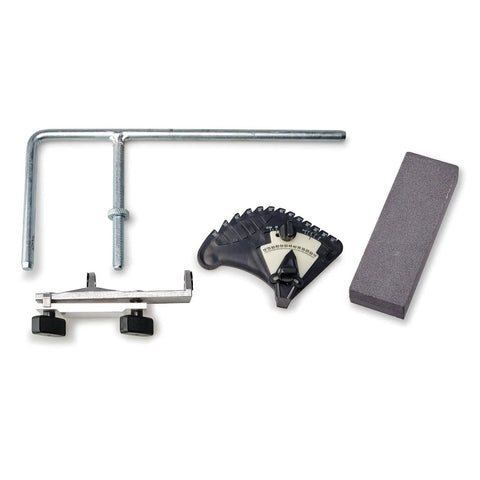 Built Tough Electric Wet Bench Grinder With High Speed Grinding Stone And Leather Honing Wheel For Crisp Knife Sharpening And Flawless Metal Polishing Around Town accessories, including angle gauge and sharpening tools.