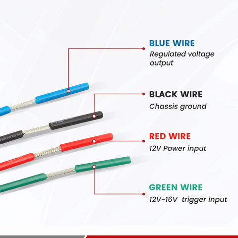 Wiring diagram for DC 12V To 3.3V 5V 6V 9V Step Down Voltage Regulator For Cars And Trucks 2A Max Output