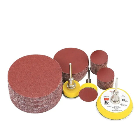 Red Dry Sanding Disc 1 To 3 Inch Size With 1200 Grit For Super Smooth Polishing and Fine Detail Work on Wood or Metal Surfaces in One Pack